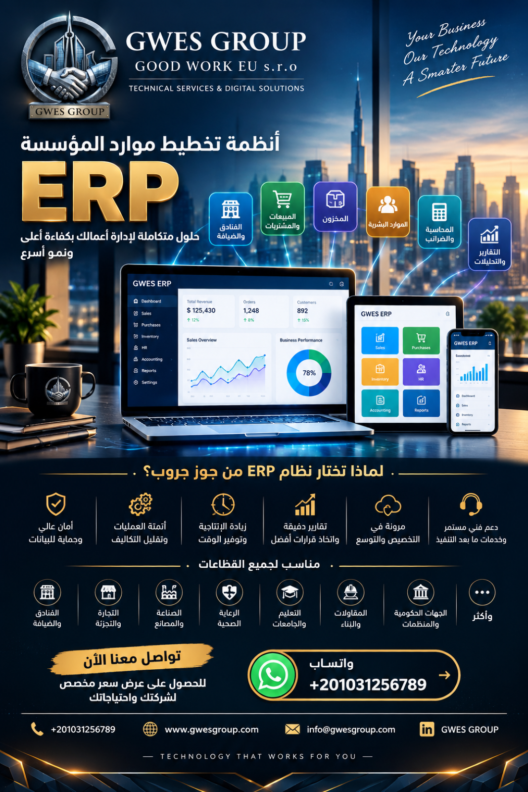 Système de planification des ressources de l’entreprise (ERP) – GWES GROUP